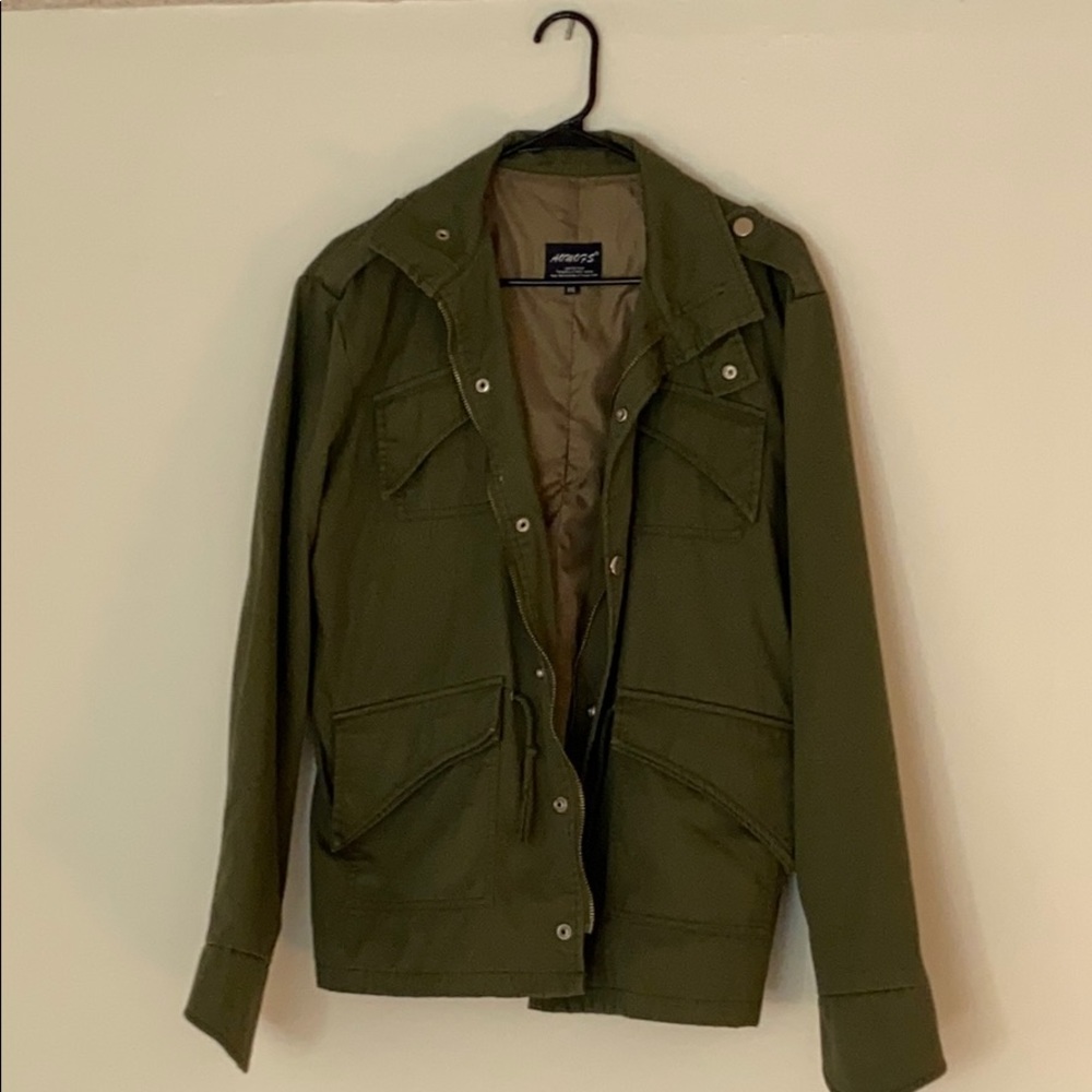 Army green jacket. Hardly worn